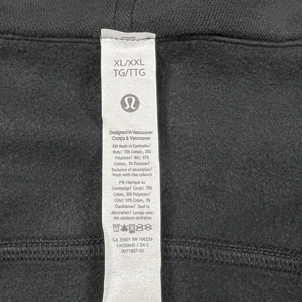 Boston Bruins Lululemon x NHL Women XL/2XL Scuba Oversized Half-Zip Hoodie Black - Picture 5 of 11